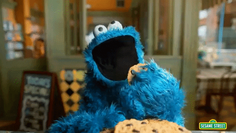 Slow motion Cookie Monster